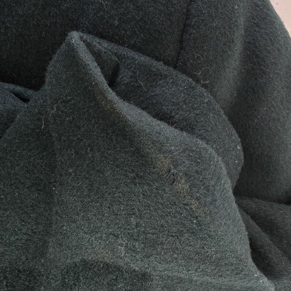 Burberrys England Blazer Jacket Size 10 Wool Cashmere Double Breasted Green Prep - Picture 13 of 16